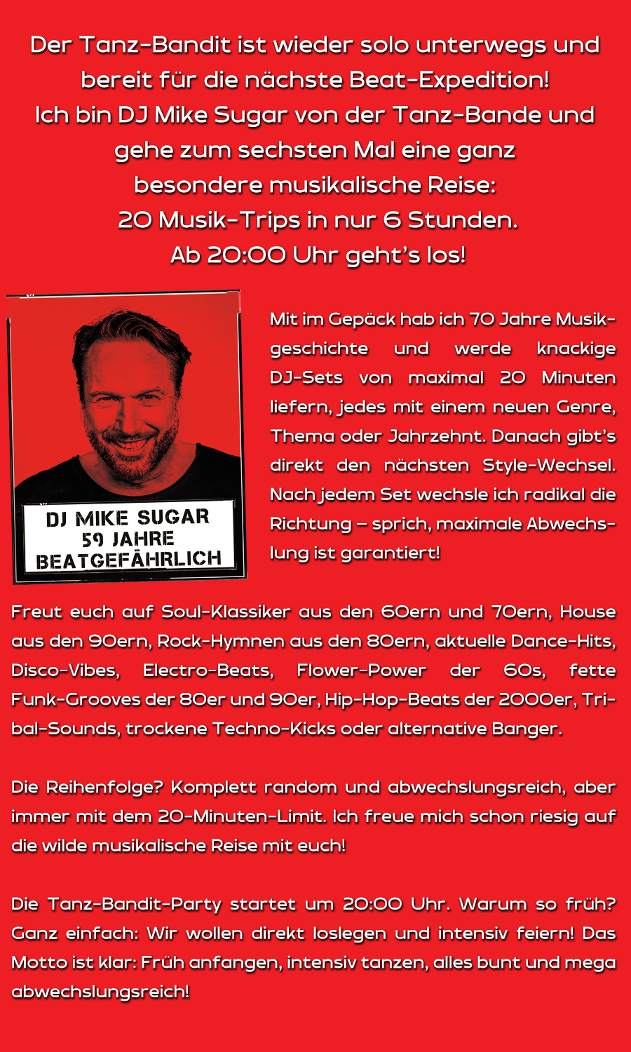 Tanz-Bandit die nächste Party
